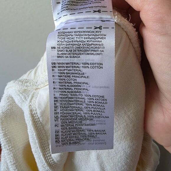 Adidas ZNE Heavy Track Pants In Creme Size Large - Picture 7 of 9